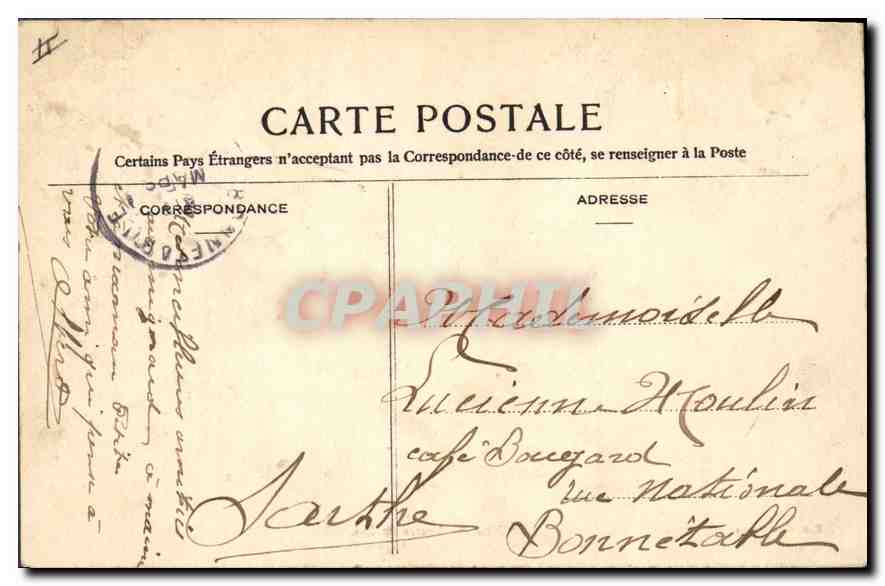 CPA Enghien Source du Roi  — Verso