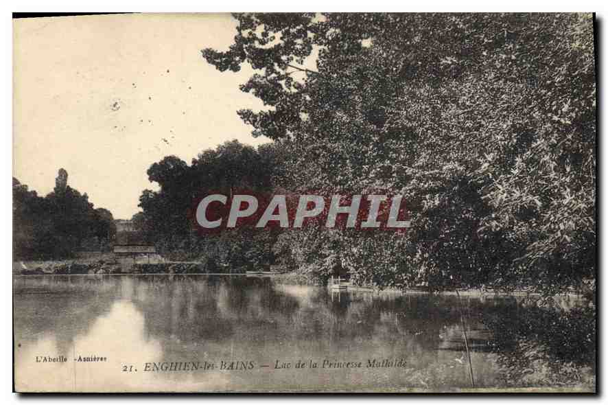 CPA Enghien les Bains Lac de la Princesse Mathilde 