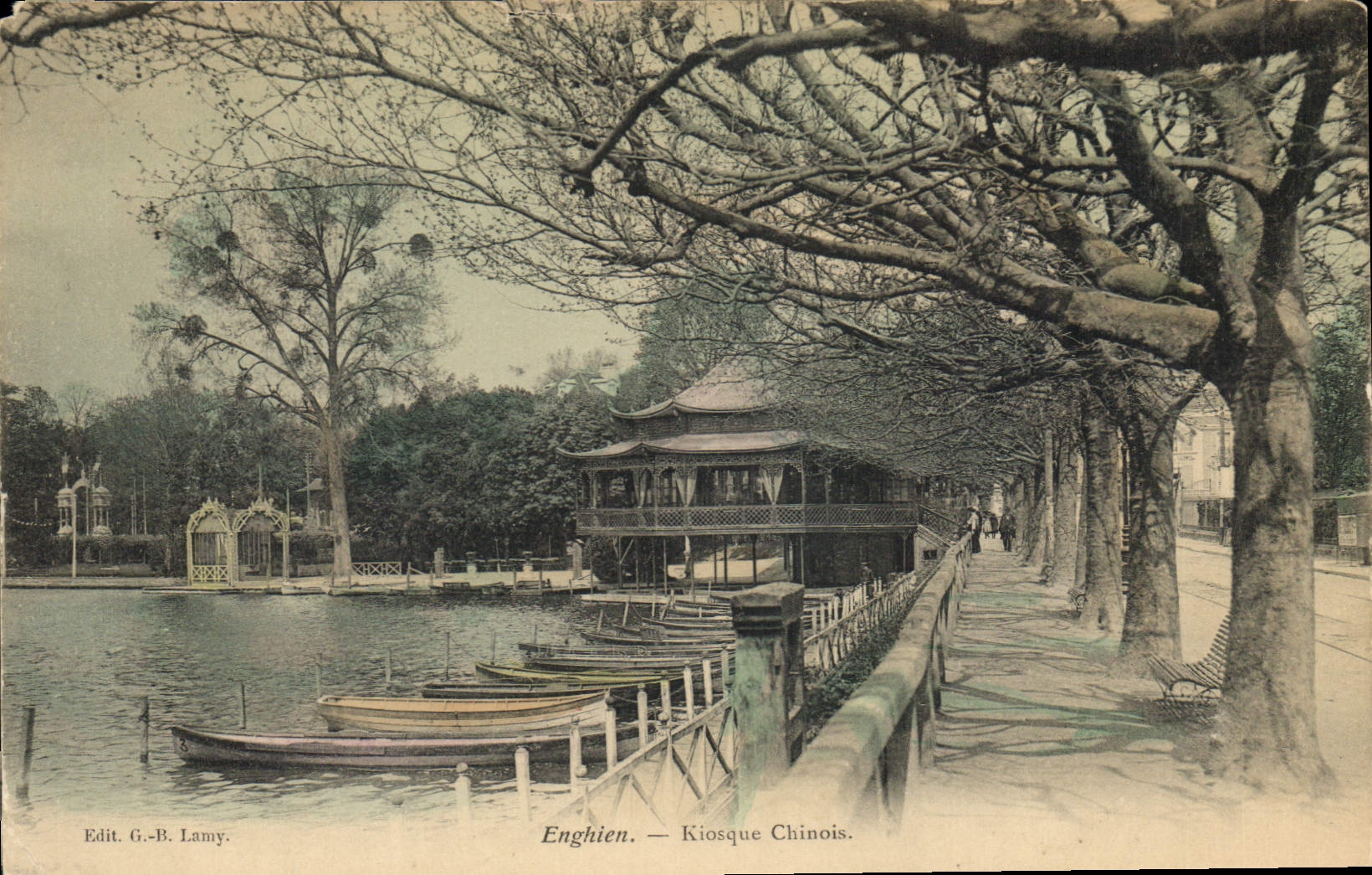 CPA Enghien Kiosque Chinois Chine China
