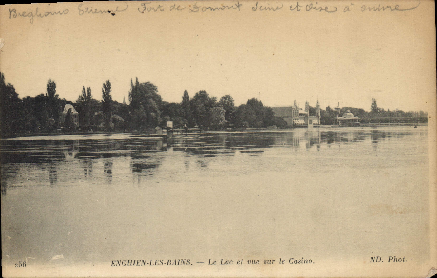 CPA Enghien les Bains Le Lac et Vue sur le Casino 