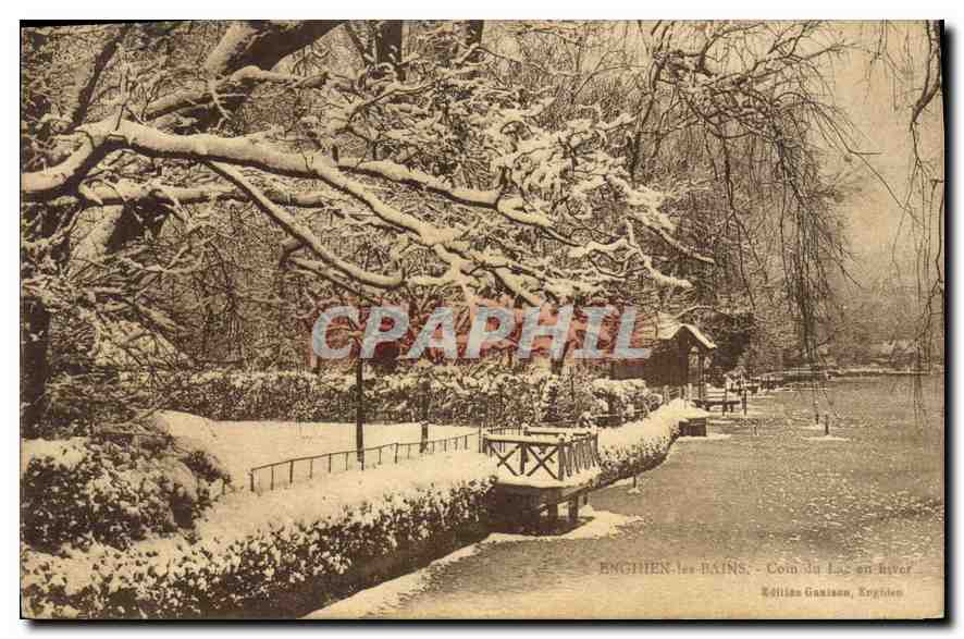 CPA Enghien les Bains Coin du Lac en hiver 