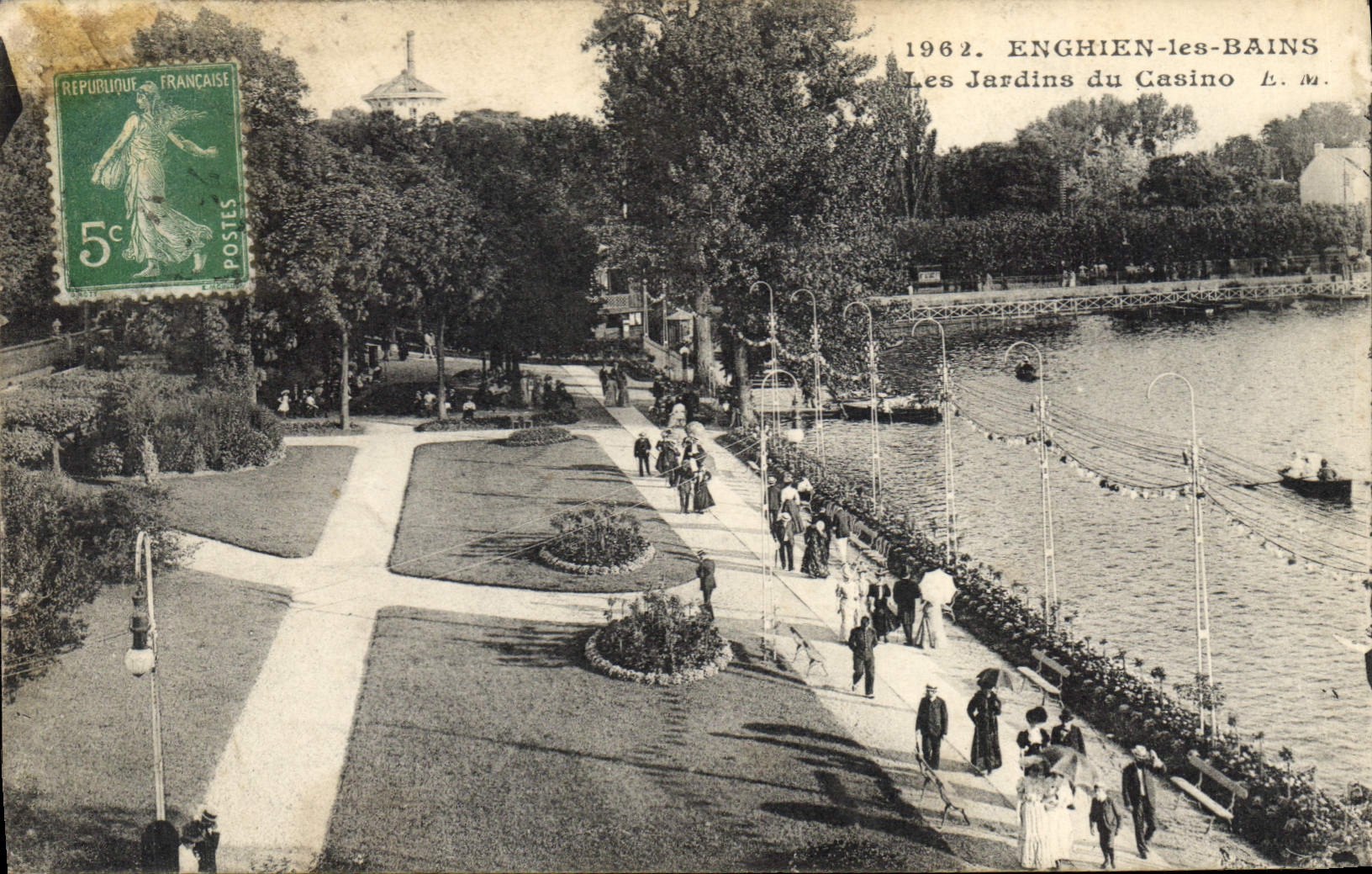 CPA Enghien les Bains Les Jardins du Casino 