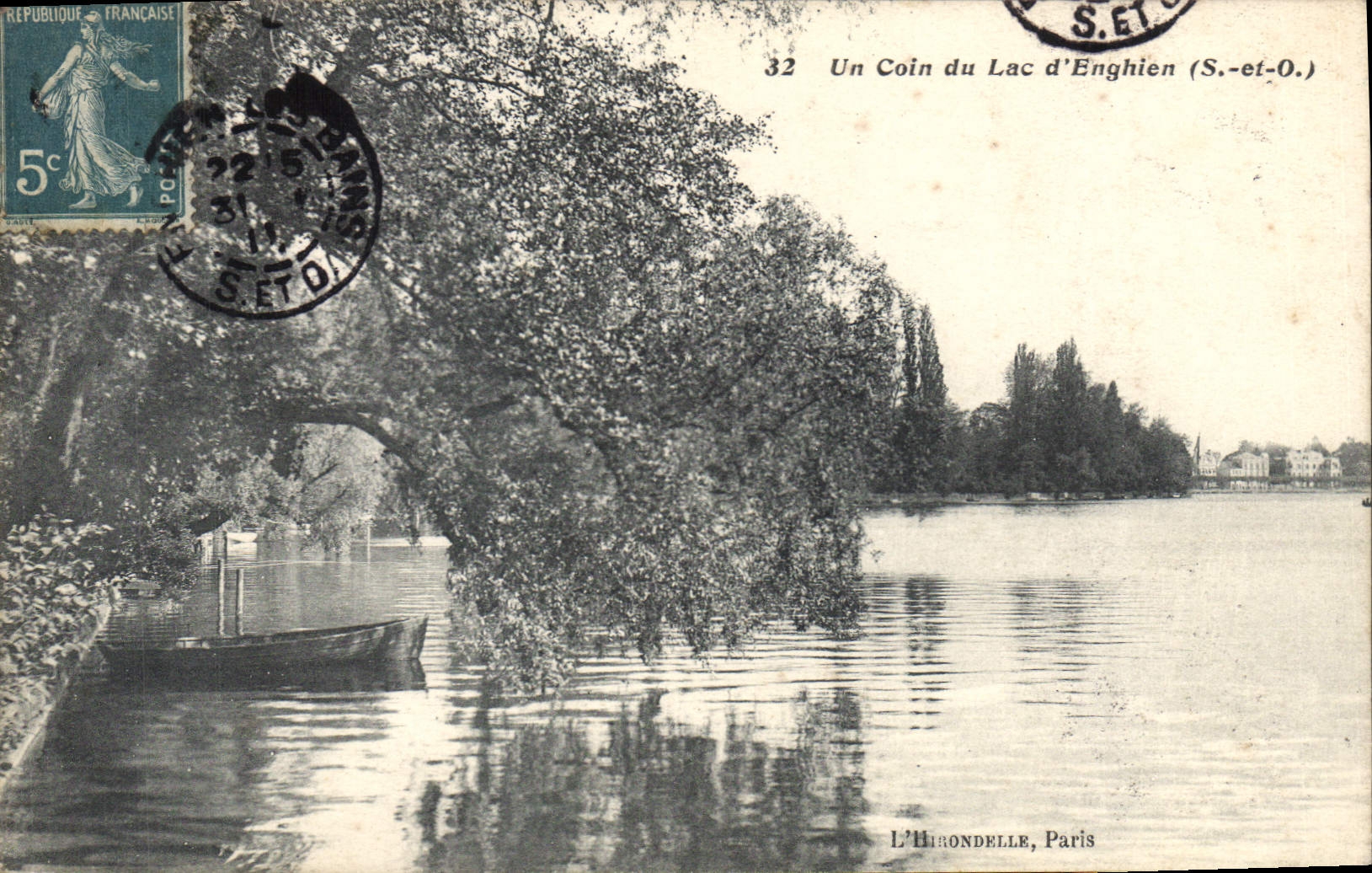 CPA Un coin du Lac d'Enghien S et O 