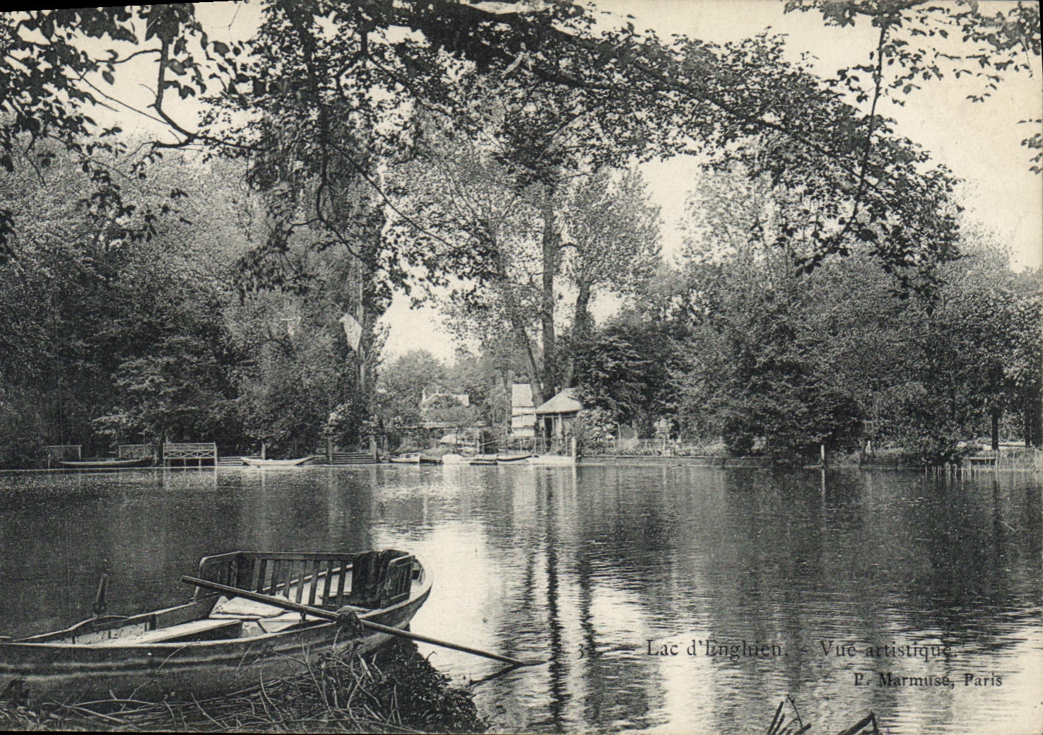CPA Lac d'Enghien Vue artistique 