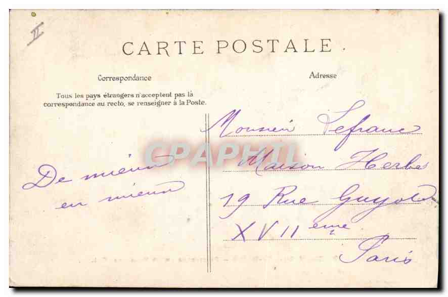 CPA Enghien les Bains Promenade sur le Petit Lac  — Verso