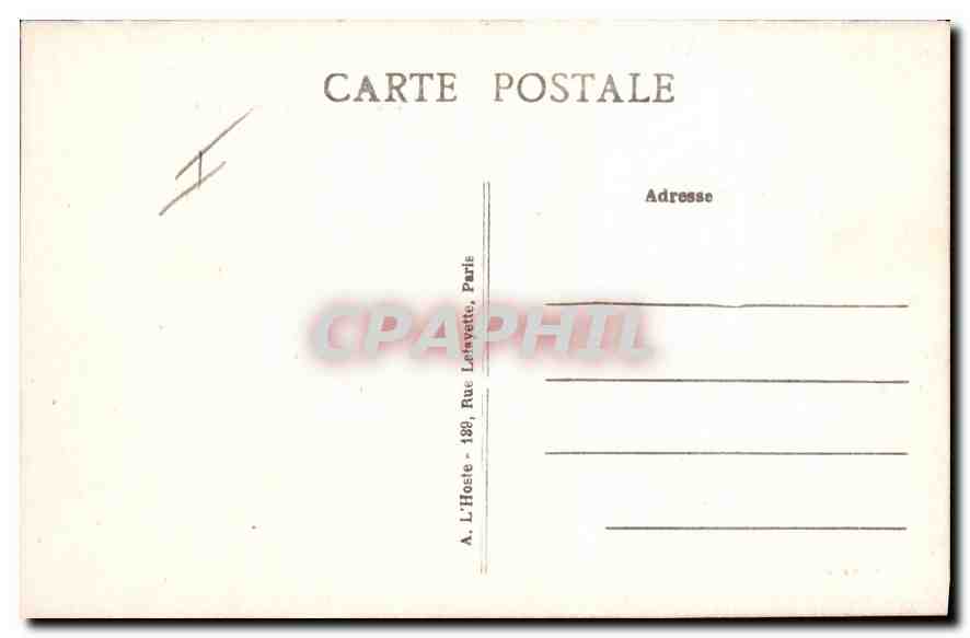 CPA Ecouen S et O Chateau de la Legion d'Honneur Epoque Grancois I Les deux Allees  — Rückseite