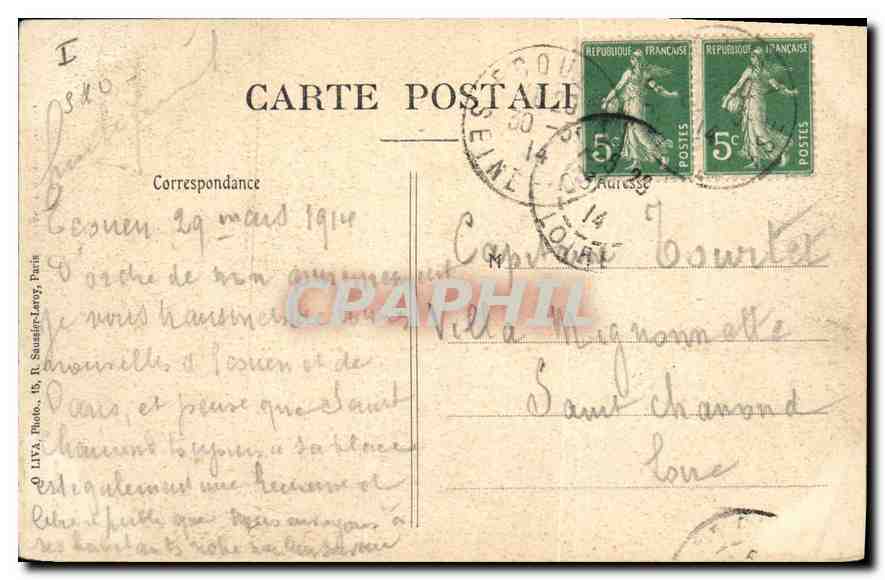 CPA Ecouen Chateau de la Legion d'Honneur les Bastions  — Rückseite