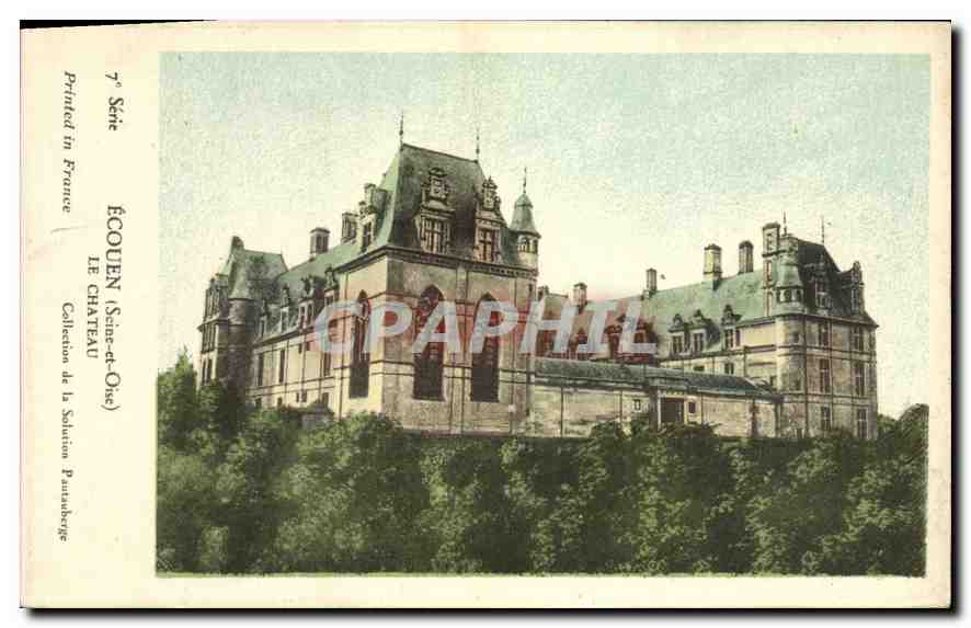 CPA Ecouen S et O Le Chateau 