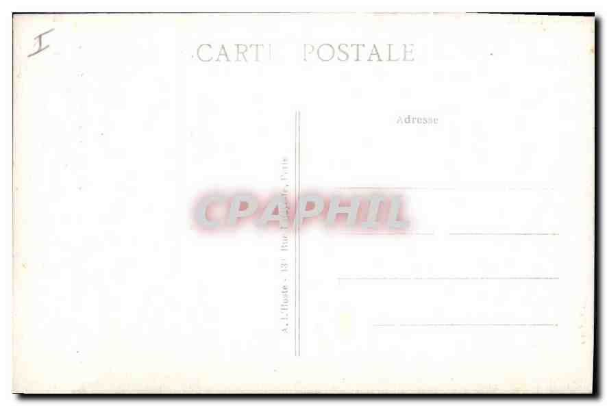 CPA Ecouen S et O Chateau de la Legion d'Honneur Epoque Grancois I La Chapelle et les Fosses sud  — Rückseite