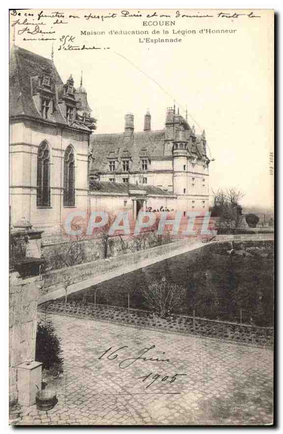 CPA Ecouen Maison d'Education de la Leggion d'Honneur L'Esplanade 