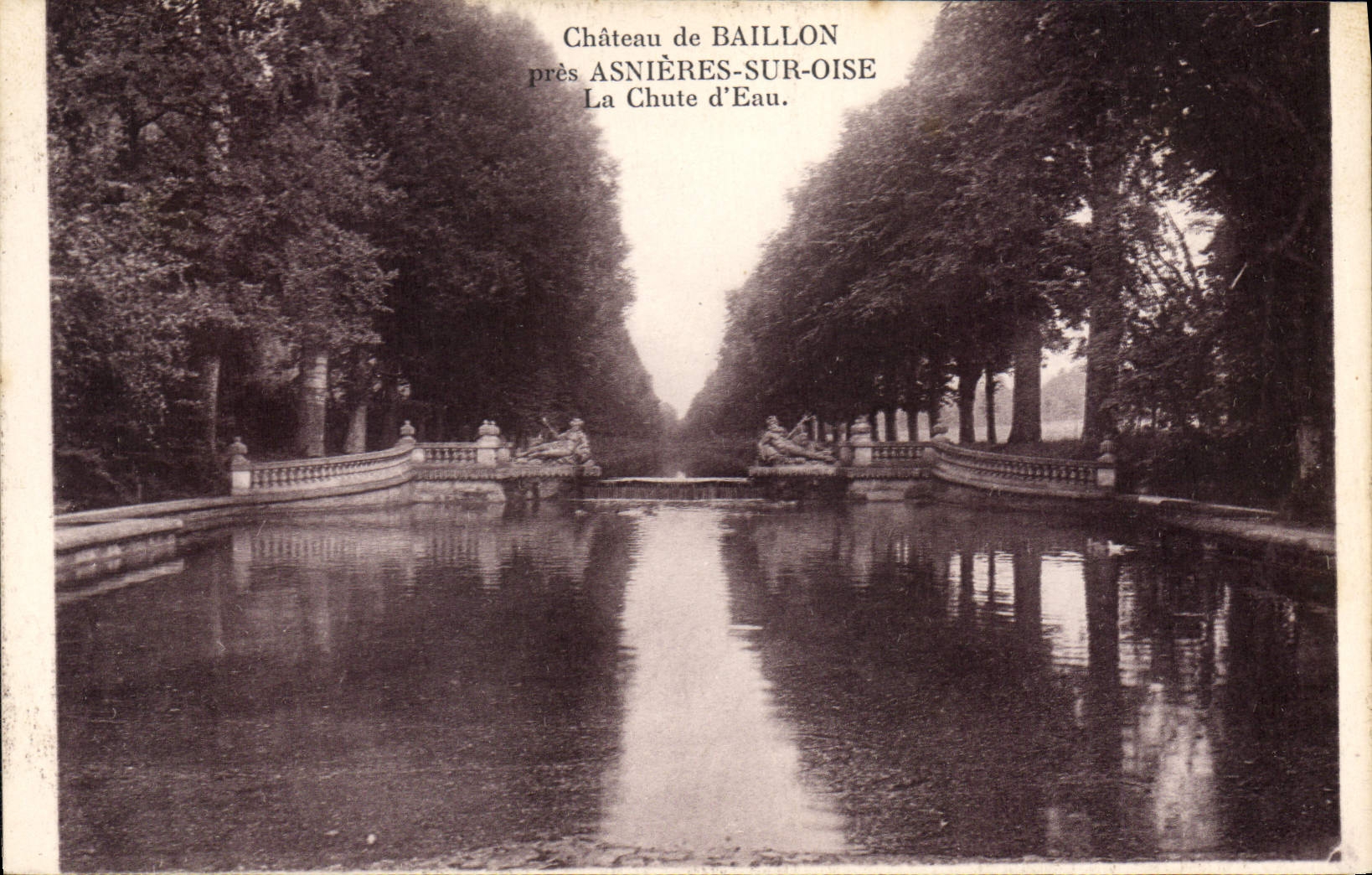 CPA Chateau de Baillon pres Asnieres sur Oise La Chute d'Eau 