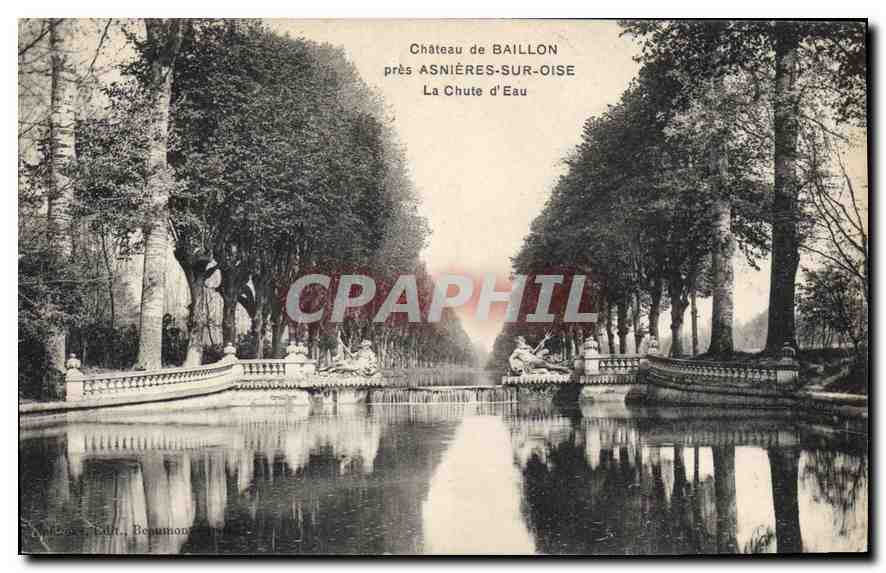 CPA Chateau de Baillon pres Asnieres sur Oise La Chute d'Eau 
