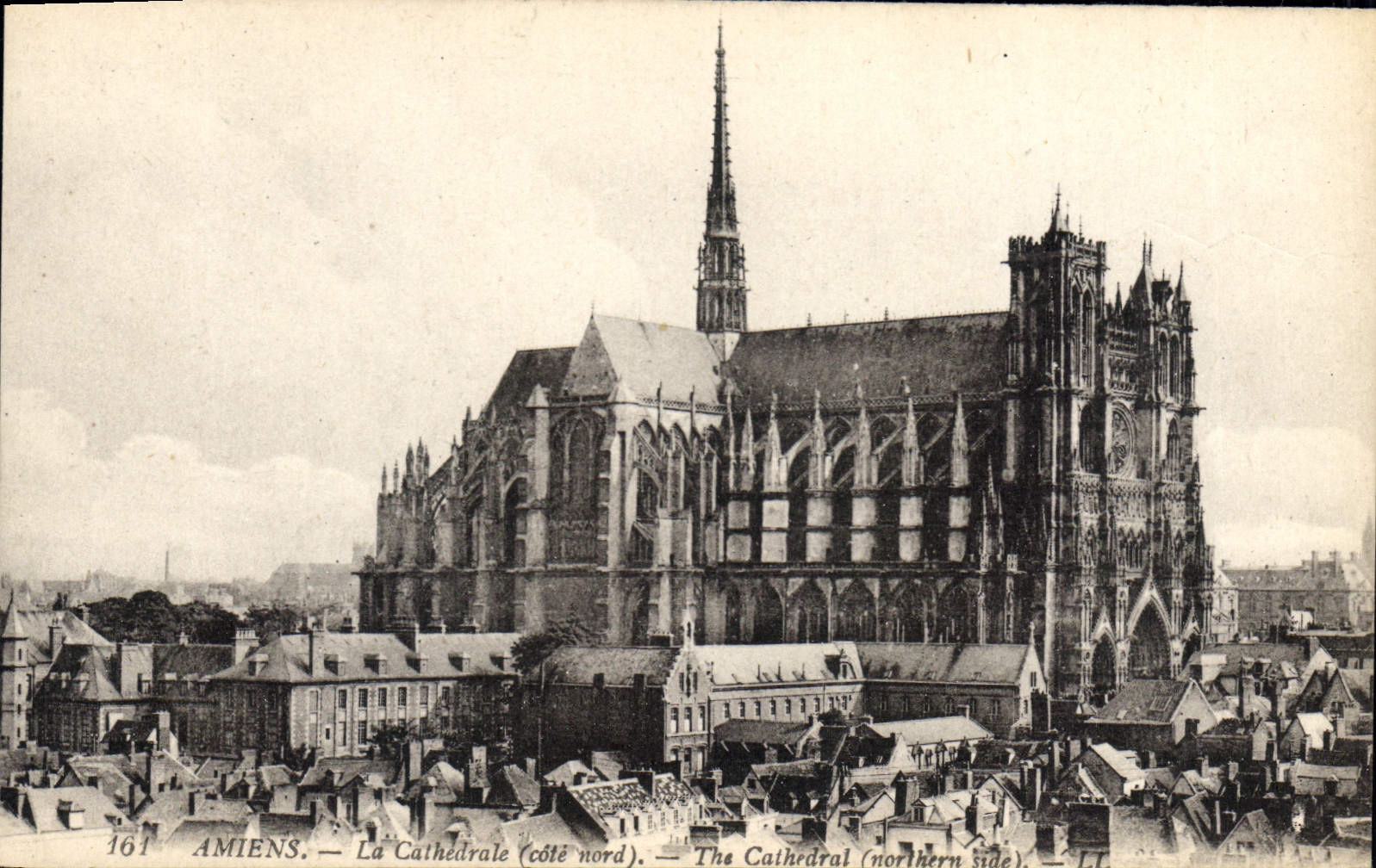 CPA Amiens la cathedrale cote Nord 