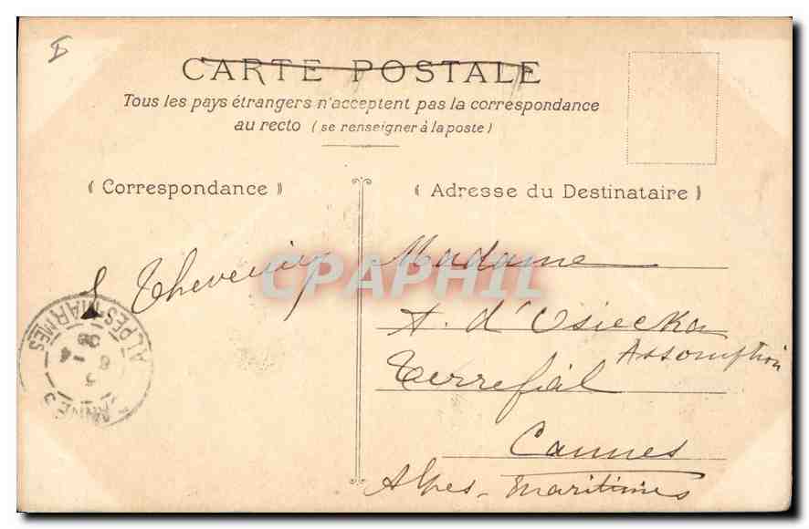 CPA Amiens grand portail de la cathedrale  — Rückseite