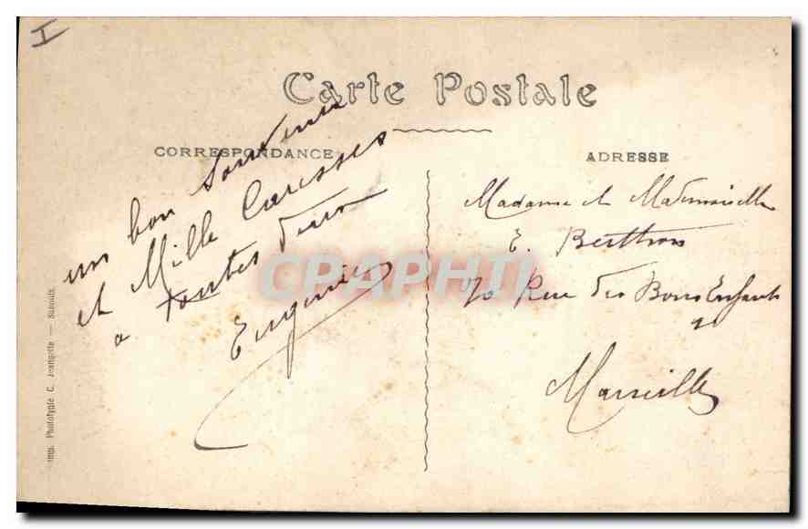 CPA Amiens cathedrale a vol d'oiseau  — Rückseite