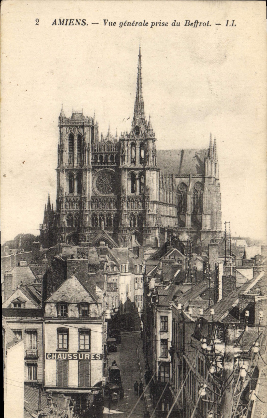 CPA Amiens vue generale prise du Beffroi 