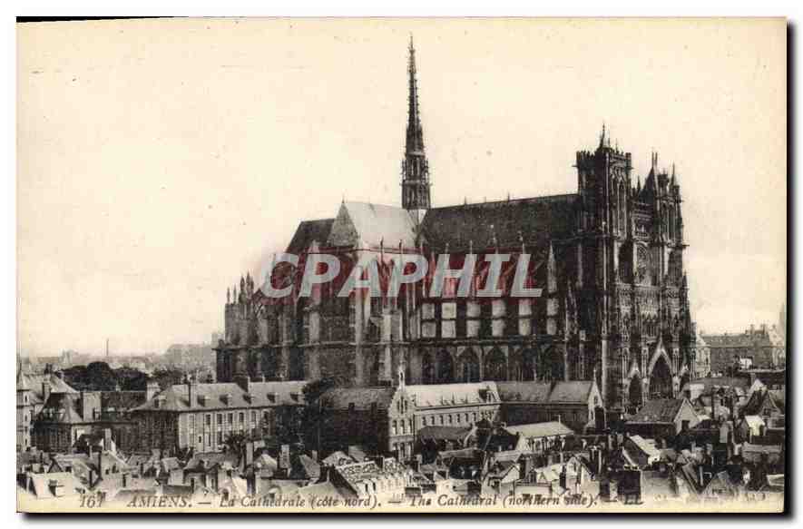 CPA Amiens la cathedrale cote Nord 