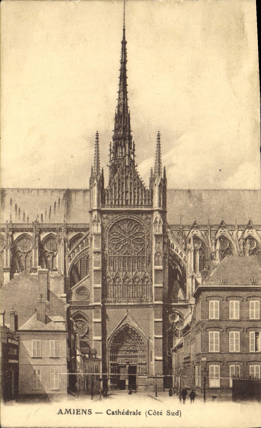CPA Amiens cathedrale cote sud 