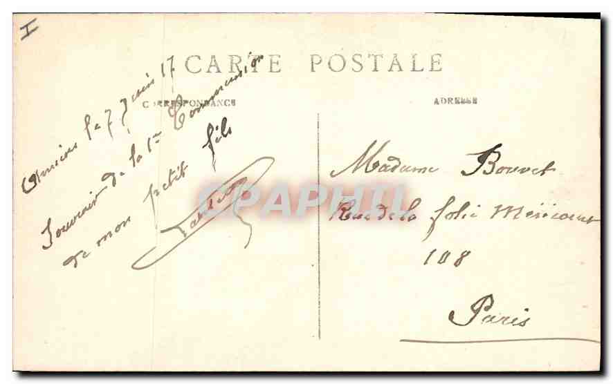 CPA Amiens vue generale  — Rückseite