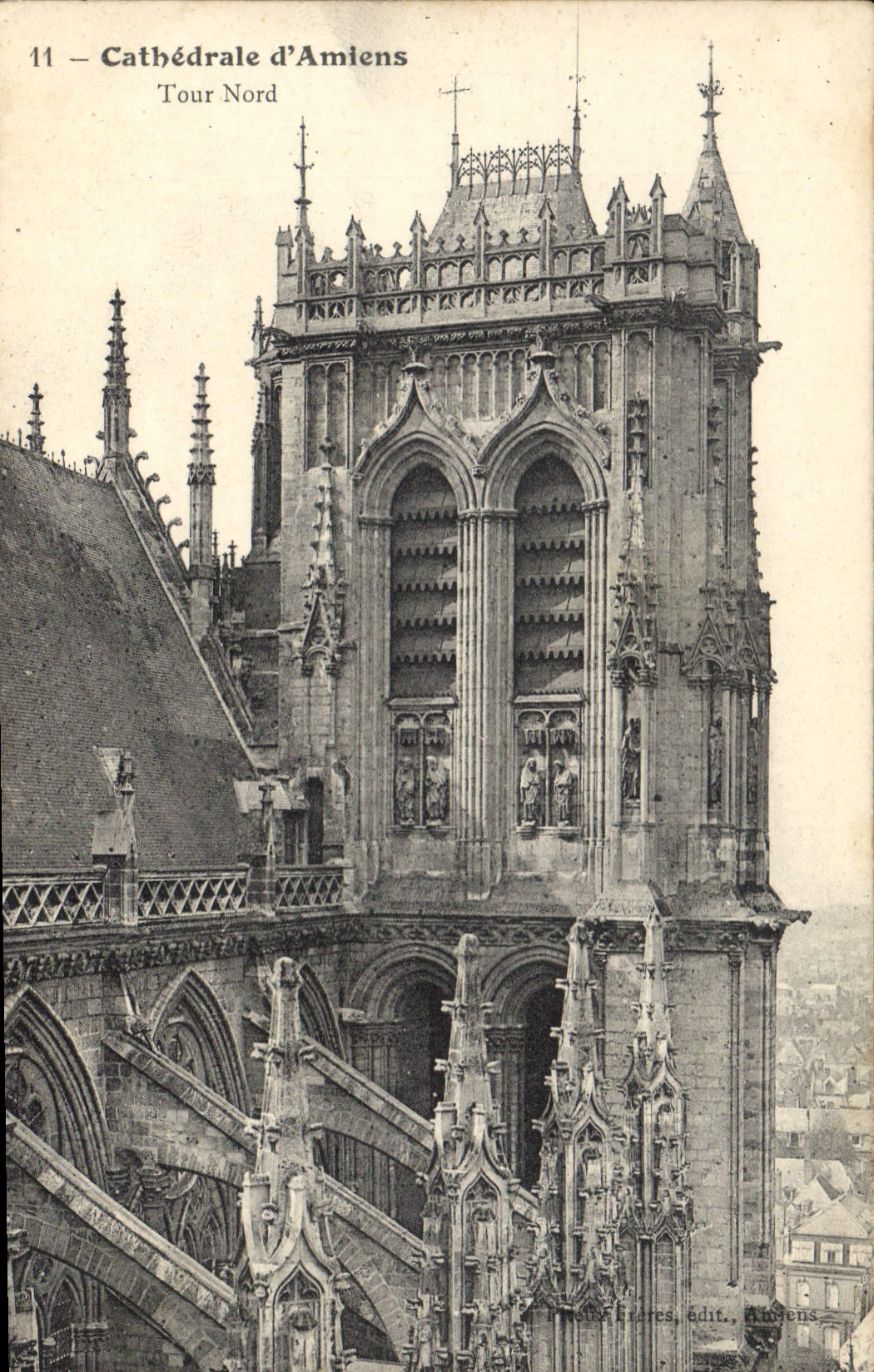 CPA Cathedrale d'Amiens Tour Nord 