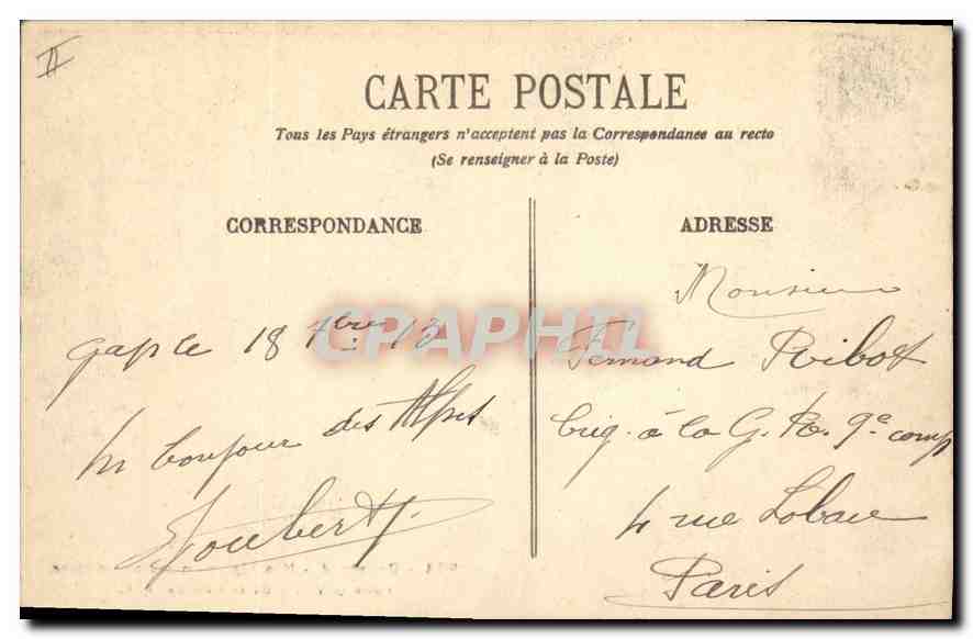Dauphiné - Nos Alpins en marche d'hiver dans la Vallée de la Clairée - E.R. - n°934 — Verso