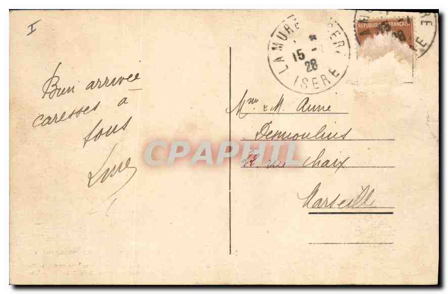 CPA Merveille du Dauphine grand Viaduc sur la Roizonne pres la Mure Train — Rückseite