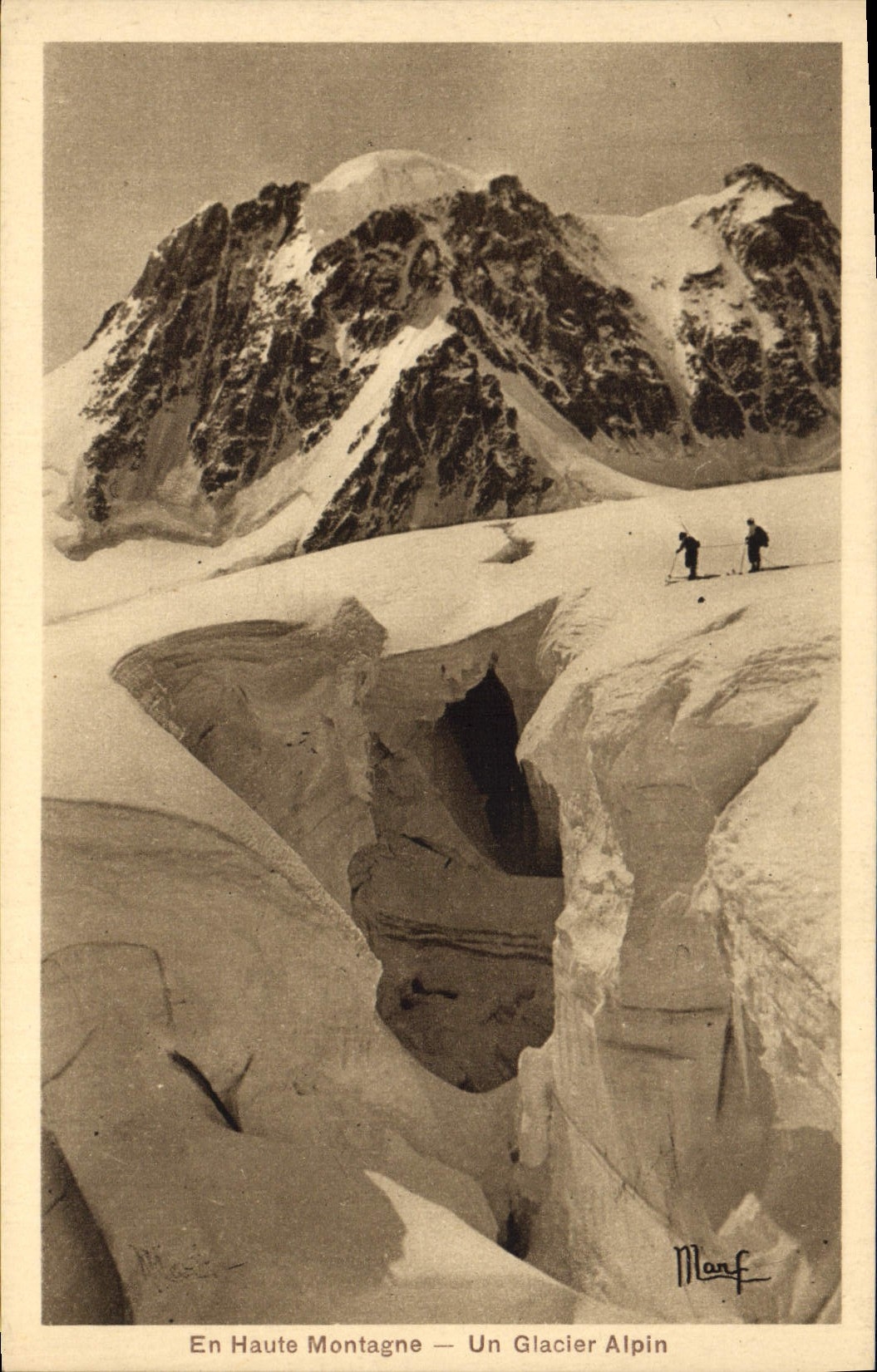 En Haute Montagne — Un Glacier Alpin — Martinotto Frères
