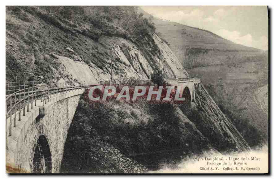 CPA Dauphine Ligne de la Mure passage de la Rivoire 