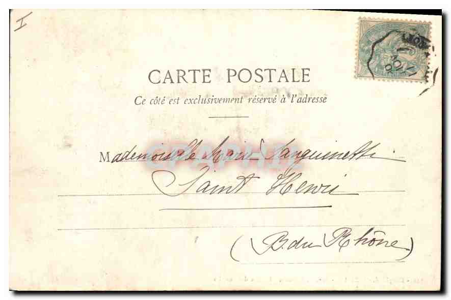 Vizille - Parc du Château - L'Allée des Soupirs — Cliché A. V., Coll. L. P., Grenoble — Rückseite