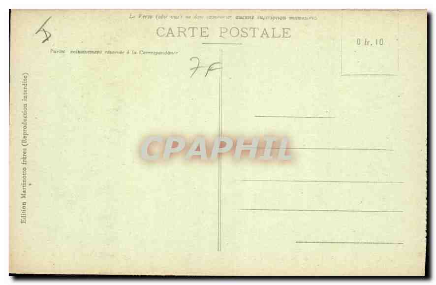 CPA Grenoble la place St Andre l'eglise XIII siecle  — Rückseite