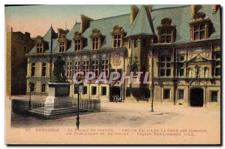 CPA Grenoble le palais de justice ancien palais de la cour des Comptes du Parlement du Dauphine faca