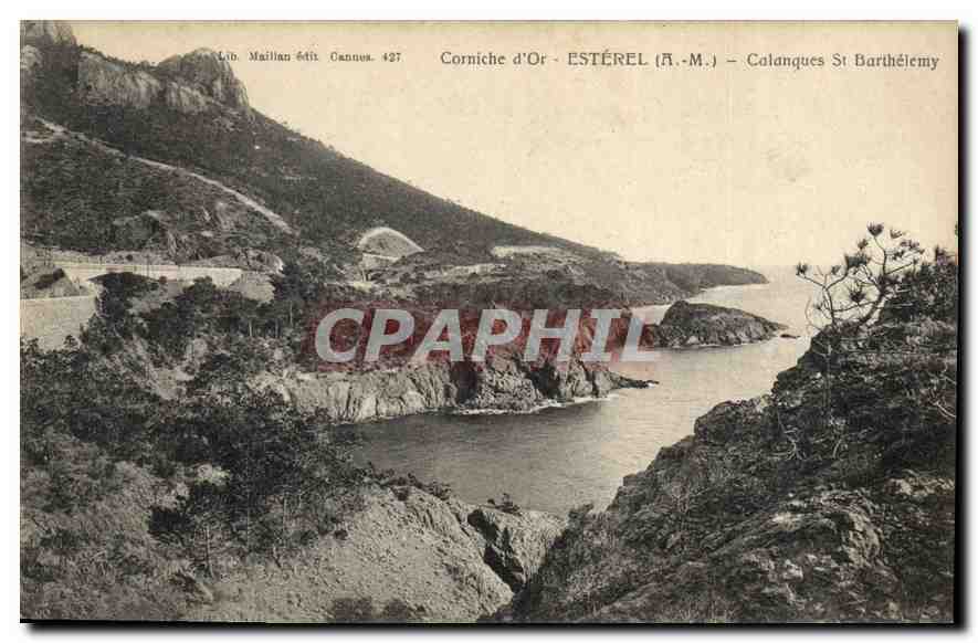 CPA Corniche d'Or Esterel A M Calanques St Barthelemy 