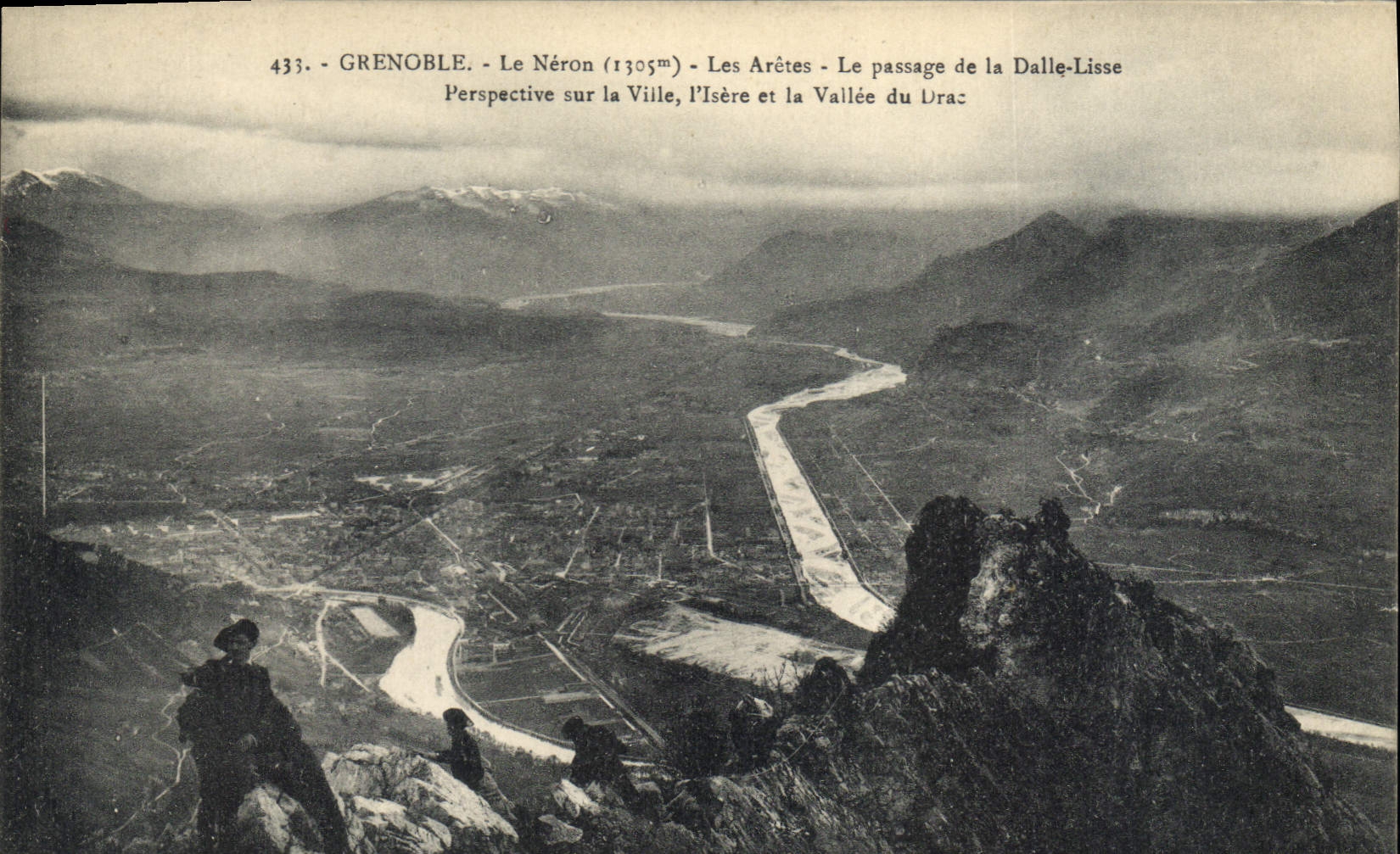 Grenoble - Le Néron (1305m) - Les Arêtes - Le passage de la Dalle-Lisse