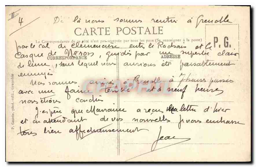 Grenoble - Le Néron (1305m) - Les Arêtes - Le passage de la Dalle-Lisse — Reverso