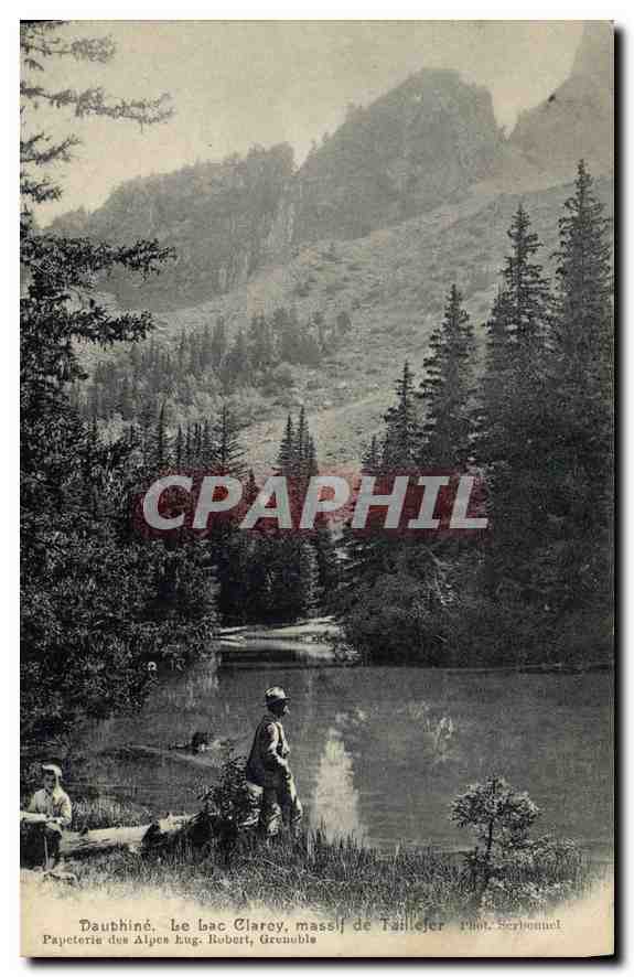 CPA Dauphine le lac Clarey massif de Taillefer 