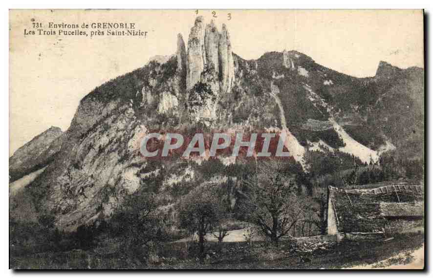 CPA Environs de Grenoble les Trois Pucelles pres Saint Nizier 