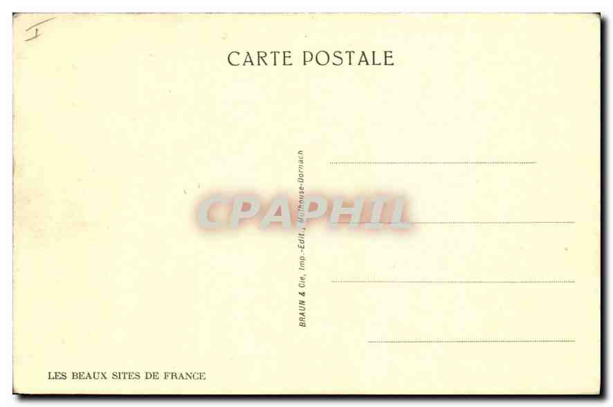 CPA Route du Col de l'Iseran la maison Cantonniere la pointe de Calabre et la pointe du Vallon  — Rückseite