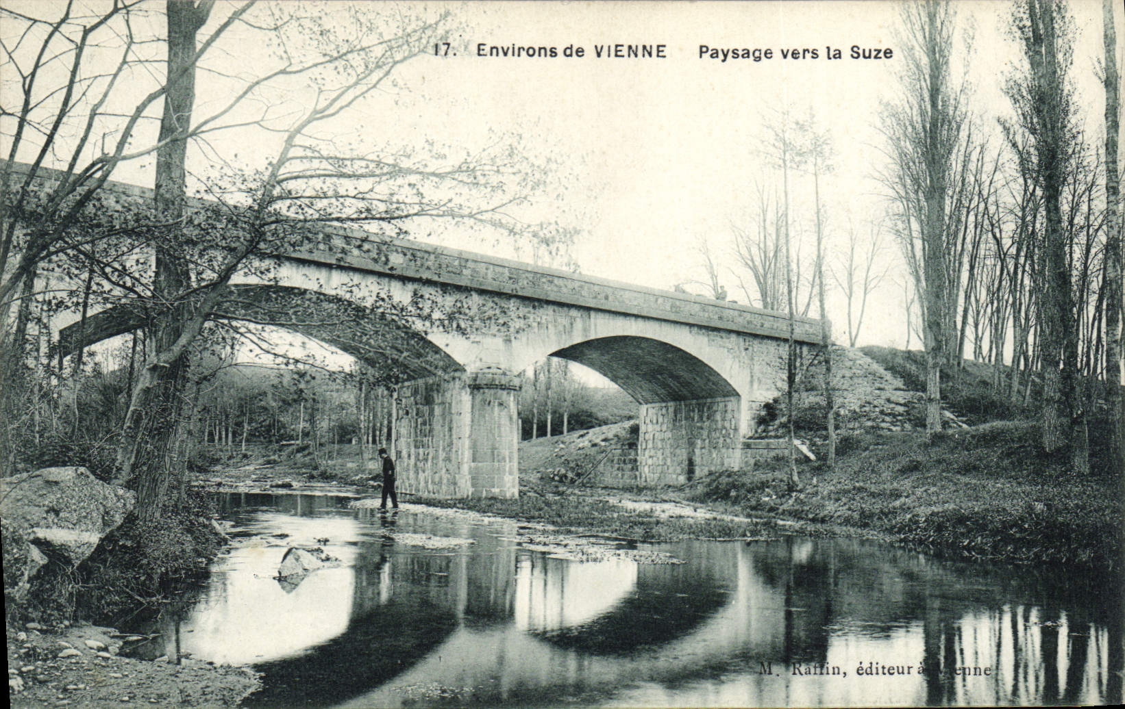 CPA Environs de Vienne Paysage vers la Suze 