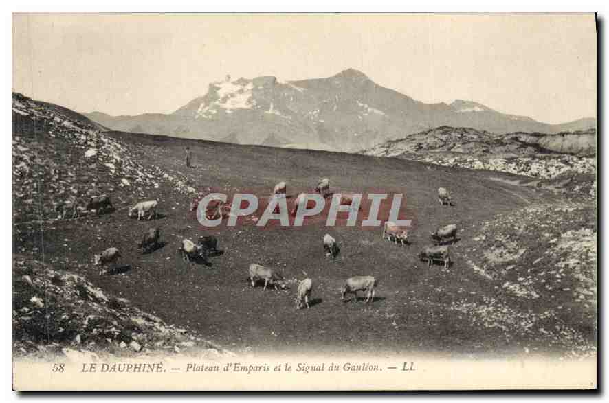 CPA Le Dauphine plateau d'Emparis et le Signal du Gauleon 