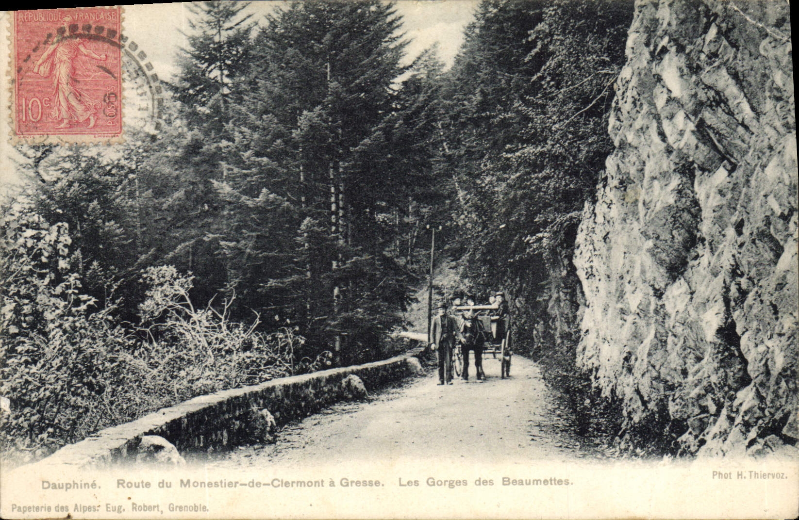 CPA Dauphine route du Monestier de Clermont a Gresse les gorges des Beaumettes 