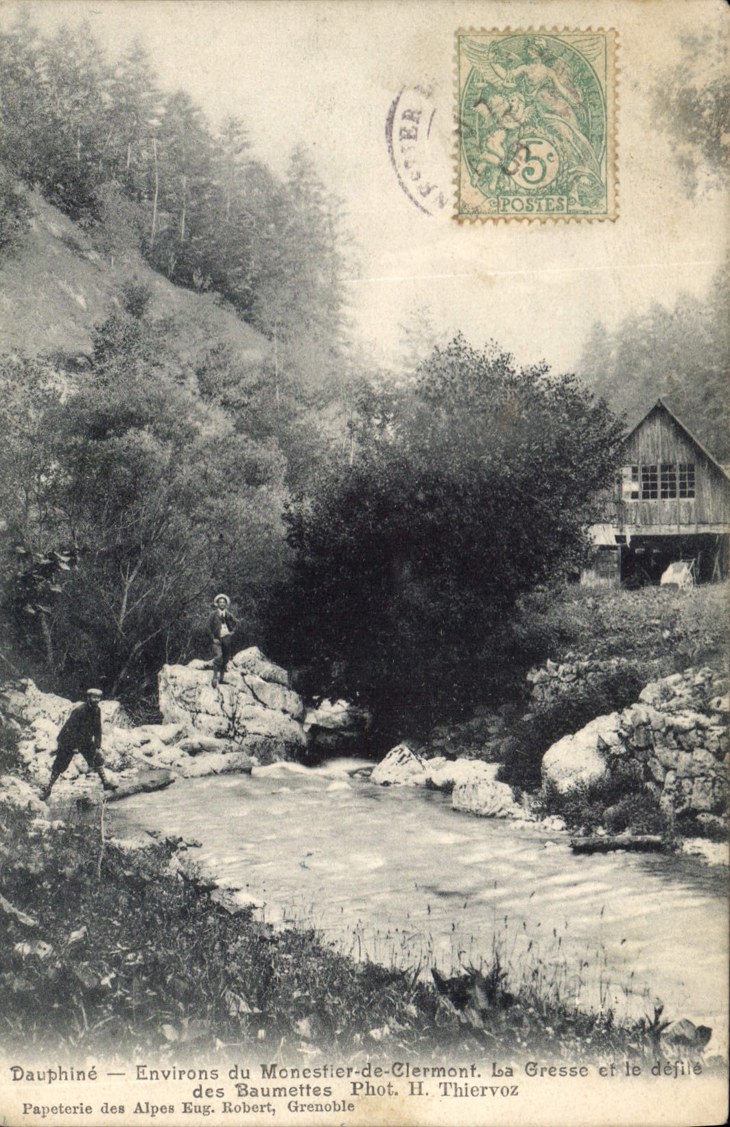 CPA Dauphine environs du Monestier de Clermont la Gresse et le defile des Beaummettes 