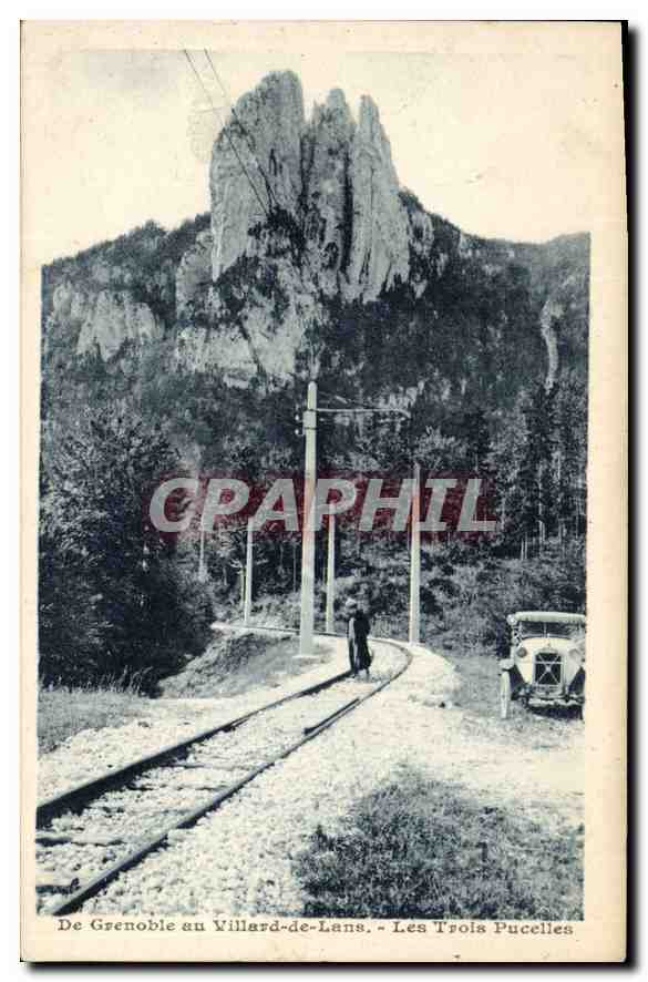 CPA De Grenoble au Villard de Lans les trois Pucelles Automobile