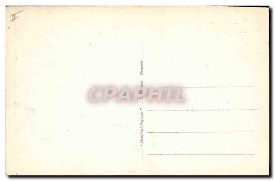 CPA De Grenoble au Villard de Lans les trois Pucelles Automobile — Verso