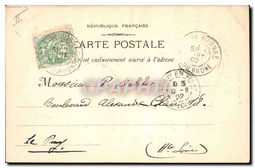 CPA Roquefavour l'Acqueduc  — Verso