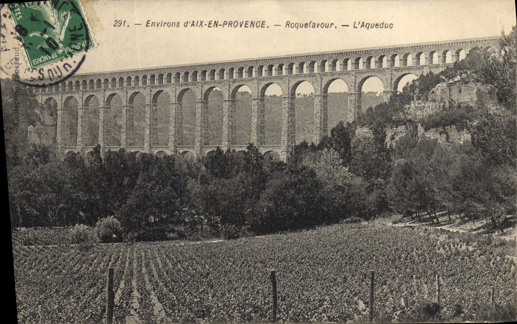 CPA Environs d'Aix en Provence Roquefavour l'Aqueduc 