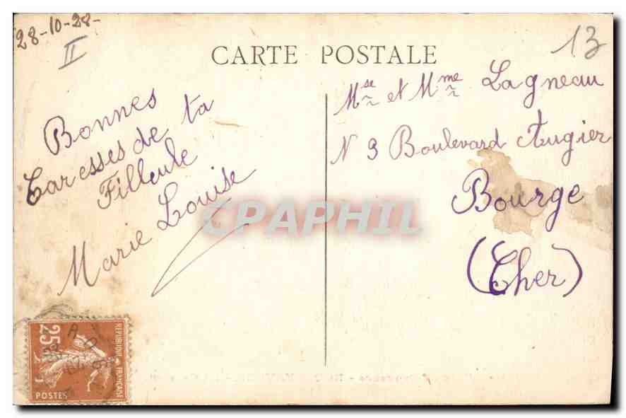 CPA Environs d'Aix en provence Roquefavour la gare et l'Aqueduc  — Rückseite