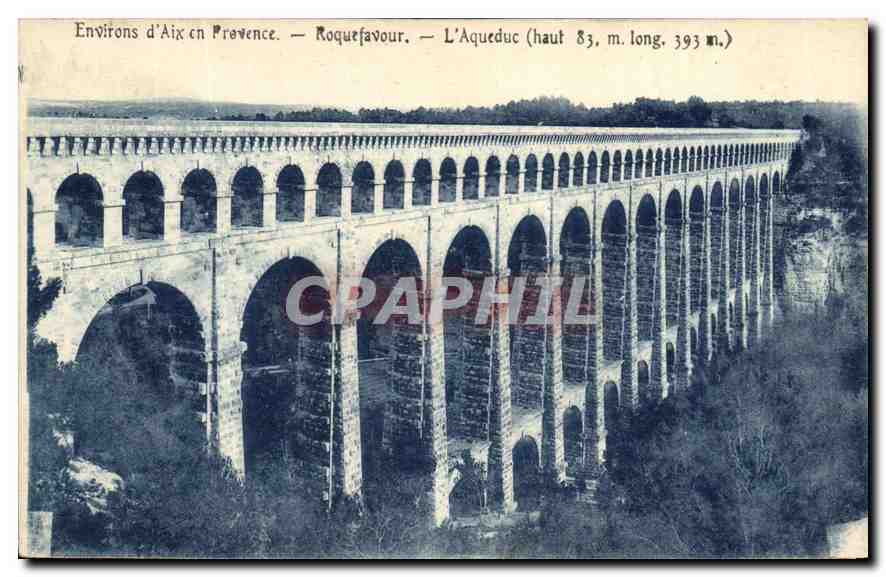 CPA Environs d'Aix en provence Roquefavour l'Aqueduc 