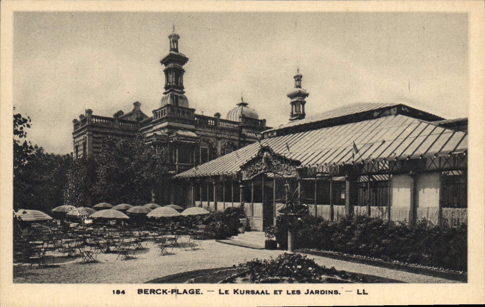 CPA Berck Plage le Kursaal et les jardins 