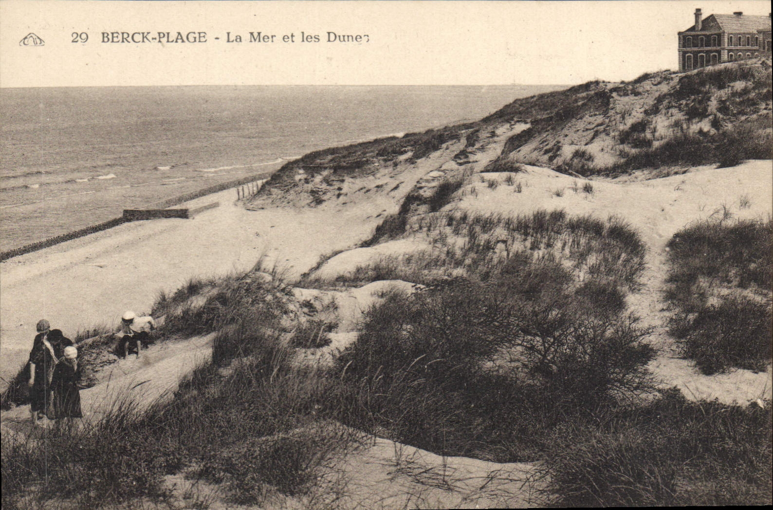 CPA Berck Plage la Mer et les Dunes 