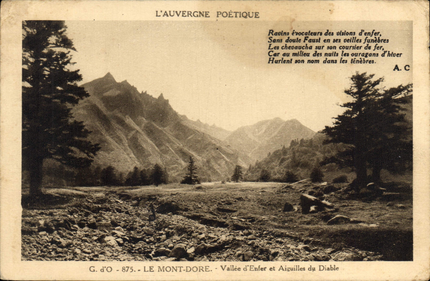 CPA Le Mont Dore Vallee d'Enfer et Aiguilles du Diable 